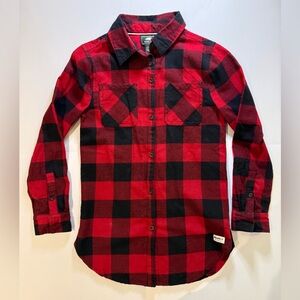 EUC Roots Kids buffalo check shirt